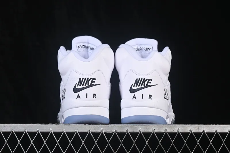 All categories Air Jordan Jordan series basketball shoes Air Jordan 5 TG version Air Jordan 5 Retro "White Metallic" AJ5 Joe 5 Silver HQ7978-103